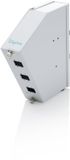DIGITUS LWL-DIN-railadapter – SC Simplex/LC Duplex – splietkam – schuin – DIN-rail montage – glasvezelverdeler – grijs