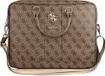 Guess 15 Inch PU Leather Laptop- en Tablettas - Big 4G Logo - Bruin