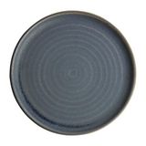 Olympia FA303 Canvas Small Rim Ronde Bord, 265mm, Graniet Blauw, Pack van 6