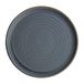 Olympia FA303 Canvas Small Rim Ronde Bord, 265mm, Graniet Blauw, Pack van 6