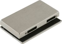 DormaKaba Nederland BV Dorma Glas Junior Office, tegendoos glazen deur (glazen deurslot) glasdikte 8-10 mm, glasbeslag links - aluminium roestvrij stalen effect