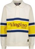 Vingino Kieran Jongens Polo Lange Mouw Katoen Cloud White Maat 104