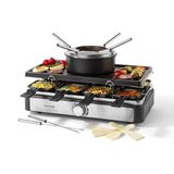 Salter 2-in-1 raclette- en fondueset, elektrisch, 1400 W