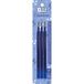 Grafoplas - Set van 3 uitwisbare gelrollers, blauw, punt 0,7 mm, reserveonderdelen voor uitwisbare pennen en bits, intrekbaar, reservevulling, compatibel met Kores BG5