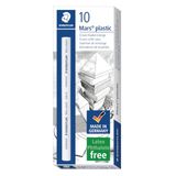STAEDTLER Mars Kunststof 528 Eraser Holder - 10 stuks, met schuiver