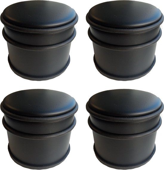 BRASQ Set van 4 Deurstoppers - Zwart