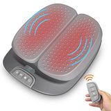 SNAILAX Elektrisch voetmassageapparaat met instelbare vibratie en warmte, afstandsbediening, voetenwarmer voor ontspanning van de voeten, cadeau voor heren, dames, mama, papa.