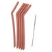 Smikkels - Herbruikbare siliconen rietjes XL - Roze