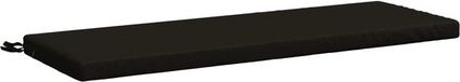 vidaXL Bankkussen SOEST 100% Polyester Zwart 120 x 40 x 5 cm