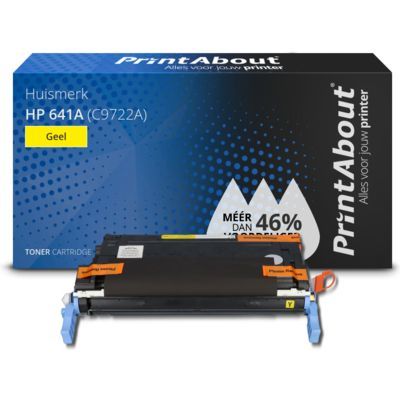 PrintAbout Huismerk HP 641A (C9722A) Toner Geel - Compatibel