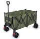 YEAUPE PRO Opvouwbare transportwagen, 135-240 l, 120 kg, met parkeerrem, 4-weg opvouwbaar, achterkant open, in hoogte verstelbaar, voor camping, strandwagen, tuin, winkelen, zwart