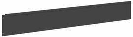 Bordure de gazon 30 pièces 100 x 15 cm Acier Noir