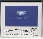 Shudehill Giftware Fotolijst I Love My Daddy cadeau voor Kerstmis, Vaderdag, verjaardag