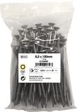 Connex Universele schroeven 6,0 x 100 mm - 1 kg grootverpakking - verzonken kop - TX-aandrijving - gedeeltelijke schroefdraad - roestvrij staal