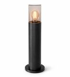HOFTRONIC Blaze LED Sokkellamp buiten zwart - 45 cm - Padverlichting - E27 Fitting - Max. 15W - IP54 - Tuinlantaarn