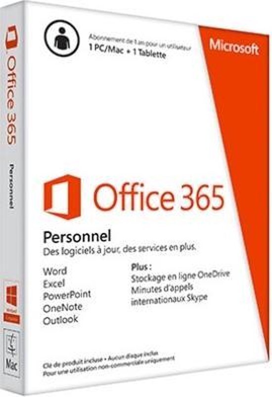 Microsoft Office 365 Personal FR 15 maanden