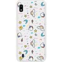 Unicorn Rainbow Beschermende siliconen case compatibel met Galaxy A10
