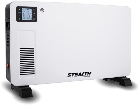 STEALTH ST01 Convector Kachel - 2300W - Wit - Met Timer & Afstandsbediening