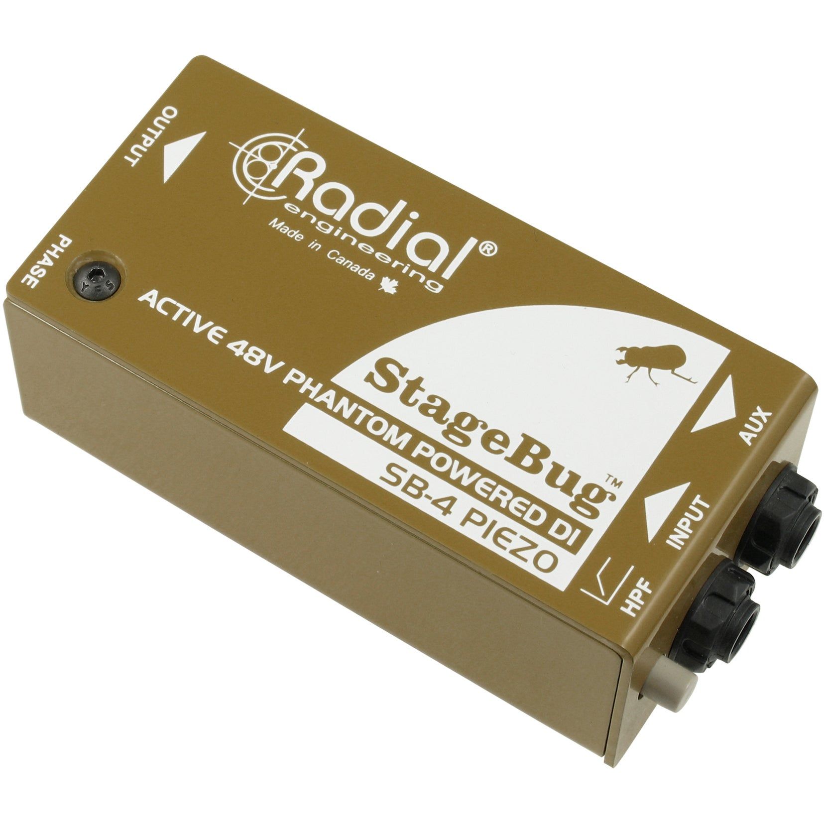 Radial STAGEBUG SB-4 Active Stereo Piezo DI Box - 48V