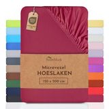 NatureMark microvezel laken Bordeauxrood 120 x 200 cm
