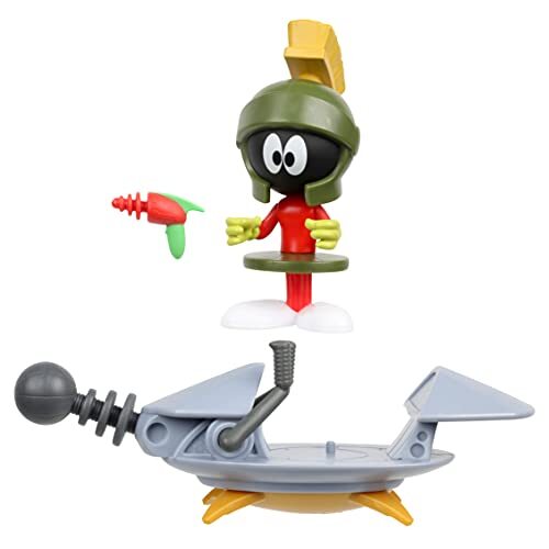 SPACE JAM 14560 2: Een nieuwe Legacy Officiële Collectable 5 Inch Gearticuleerde Action Figure: Marvin de Martian Baller met Ruimteschip en Blaster,Multi kleuren