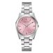 Bulova 96L348 Dames Polshorloge Roze Wijzerplaat Staal Zilverkleurig Kwarts Analoog Saffierglas 3 ATM