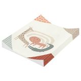Julius Zöllner Wild Friends GD aankleedkussen met 2 wiggen, maat 60/71 cm