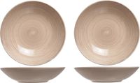 Cosy & Trendy Turbolino Diep bord - 4 stuks - Bruin - 21 cm