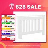 NONE Homcom Radiator Cover Modern Design MDF 112x19x81cm