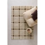 NOUS Living vloerkleed zand/donkerbruin (230x160 cm)