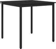 vidaXL Eettafel 80 x 80 x 75 cm Bewerkt Hout Zwart Eiken Vierkant