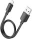 Hoco X96 12W Fast Charge PD USB naar Lightning Laadkabel 0.25M Zwart