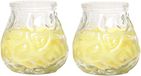 Cosy&Trendy Citronella Bougie basse - 2x - 7 cm - 17 heures de combustion - parfum d'agrumes