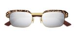 Gucci Gg1480s - Lunettes de soleil Homme Marron Pilote Argent 52mm