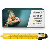 Evoke Compatible Toner for Ricoh C2000/2500Y C2000Y C2000 C2500Y C2500 842312 Yellow 10500 Pages Im C2000 C2000A