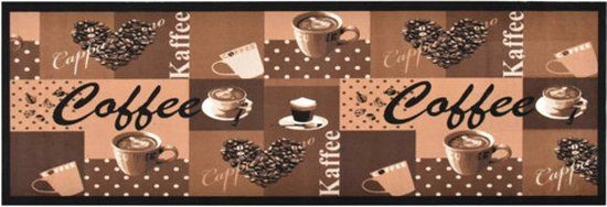 vidaXL Keukenmat Coffee 60x300 cm - Bruin