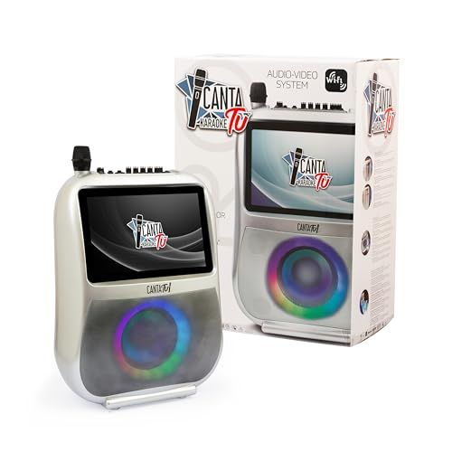 Canta TU Karaoke Draagbaar audio- en videosysteem voor overal plezier, inclusief draadloze microfoon, voor leeftijden vanaf 8 jaar, beroemd (CTC10000)