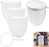 4-pack sacs filtrants avec 1 anneau en acier