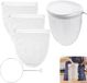 4-pack sacs filtrants avec 1 anneau en acier