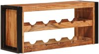 vidaXL Wijnrek Bruin 100 x 45 x 33 cm Massief Acacia Hout