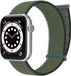 Strap-it Nylon Loop band - Olijfgroen - Geschikt voor Apple Watch 44mm/45mm/46mm/49mm