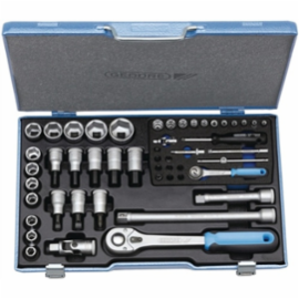 Gedore Dopsleutelset 1/4 + 1/2 50-delig 4-30 mm