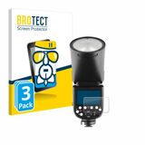 BROTECT Screenprotector 3 Stuks voor Godox V1 Beschermglas Transparant