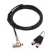 DICOTA D31831 kabelslot Zwart, Zilver 2 m