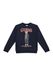 GUESS Sweatshirt nachtblauw / bruin / donkerrood / wit