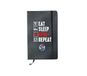 ALL YOU CAN TEE Notebook Eat Sleep Gym Repeat, Uniseks, Volwassenen, Zwart, A5