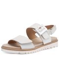 Ara Kent Plateau Sandalen Dames Wit Leer Maat 40