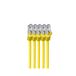 ShiverPeaks BS75512-Y-SET5 câble réseau Jaune 2 m Cat7 S/FTP (S-STP) Rond