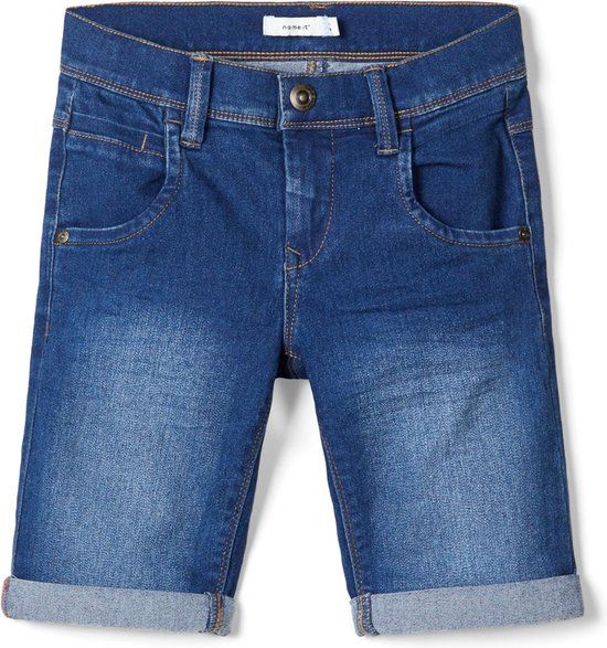 NAME IT KIDS NKMSOFUS DNMTAX 2012 Long Shorts - Boys - 152 - Medium Blue Denim