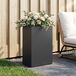 Maison Exclusive - Pot de plante de jardin noir, 50 x 40 x 75 cm, en acier laminé à froid